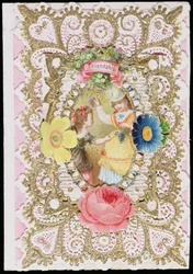 Amicizia, biglietto di San Valentino, c.1870