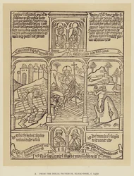 Dalla Biblia Pauperum, Block-Book, c 1450 (litografia)
