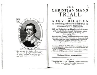 Frontespizio di La prova del cristiano di John Lilburne (c.1614-57) 1641