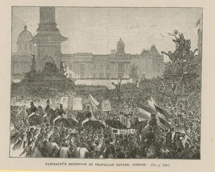 La ricezione di Garibaldi a Trafalgar Square