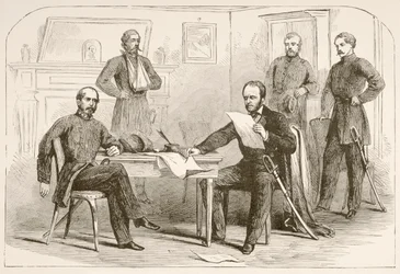 Il generale Joseph Eggleston Johnston si arrende all