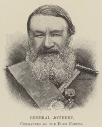 Il generale Joubert, comandante delle forze boere