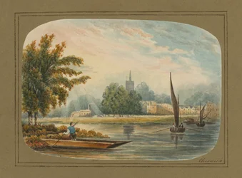 Vista generale sul Tamigi a Chiswick