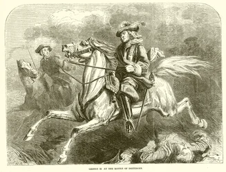 Giorgio II alla battaglia di Dettingen