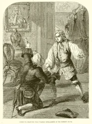 Giorgio II riceve da Walpole la notizia della morte del padre