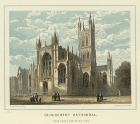 Cattedrale di Gloucester, facciata ovest e lato sud