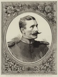 S.A.S. Principe Enrico di Battenberg, fidanzato con la Principessa Beatrice (incisione)
