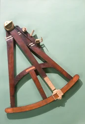Quadrante di Hadley con scala trasversale in legno, c.1750
