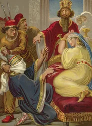 Aman che chiede la sua vita alla regina Ester