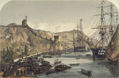 Porto di Balaklava con vista verso il Mar Nero, 1859