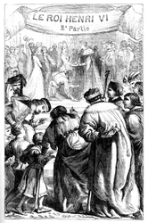 Enrico VI - Seconda parte - Illustrazione in "Opere complete di William Shakespeare" 1866