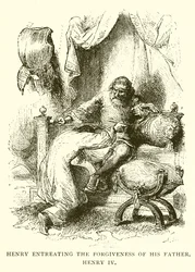 Enrico chiede il perdono di suo padre, Enrico IV