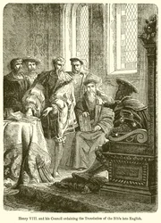 Enrico VIII e il suo consiglio ordinano la traduzione della Bibbia in inglese