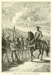 Enrico V rivede le sue truppe prima di Agincourt