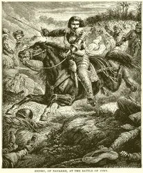 Enrico di Navarra alla battaglia di Ivry
