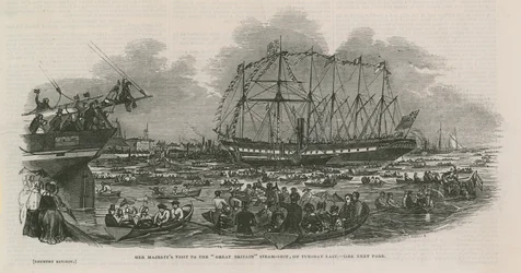 Visita di Sua Maestà alla nave a vapore Great Britain