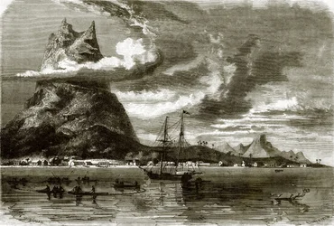 Alta vetta a Bora-Bora