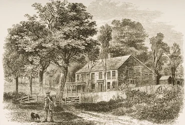 Casa dello storico William H. Prescott, Pepperill, vicino a Boston, c.1870, da 