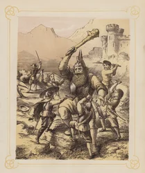 Illustrazione per Il progresso del pellegrino di Bunyan