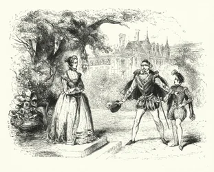 Illustrazione per Les Huguenots di Giacomo Meyerbeer (incisione)