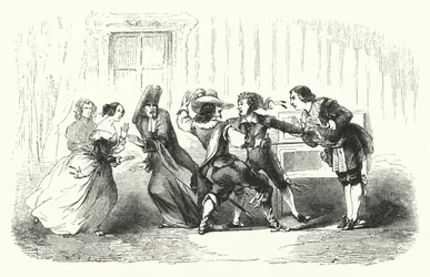 Illustrazione per Il barbiere di Siviglia di Rossini (incisione)