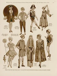 Illustrazione per il catalogo di costumi per bambini di Weldon