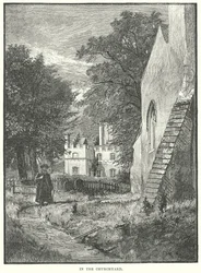 Nel cimitero della chiesa (incisione)