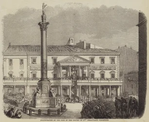 Inaugurazione da parte del Papa della Colonna dell