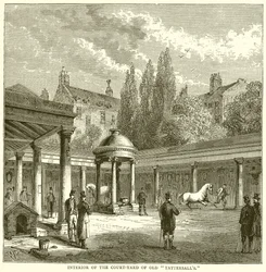 Interno del cortile del vecchio Tattersalls