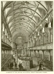 Interno della Sinagoga Ebraica, Great Portland Street