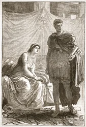 Incontro tra Ottaviano e Cleopatra