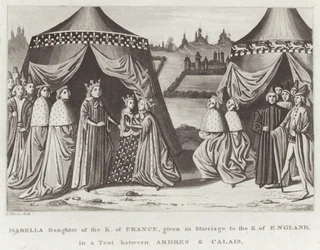 Isabella, figlia del re di Francia, data in matrimonio al re d