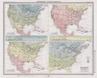 Isoterme, Nord America