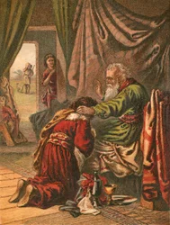 Isacco benedice Giacobbe