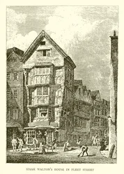 Casa di Izaak Walton in Fleet Street