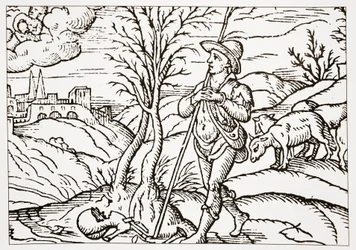 Gennaio, da The Shepherds Calendar di Spenser, 1579