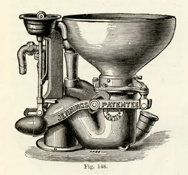 Water closet migliorato di Jennings, 1870