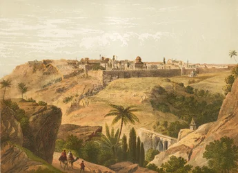 Gerusalemme dalla strada per Betania