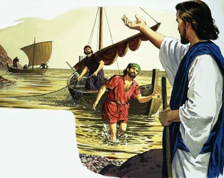 Gesù Cristo con pescatore