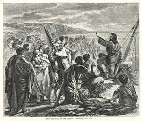 Gesù insegna lungo la riva, Matteo XIII