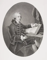 John Hancock, da «Gallery of Historical Portraits», pubblicato ca. 1880