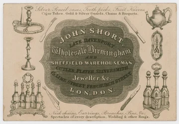 John Short, biglietto da visita