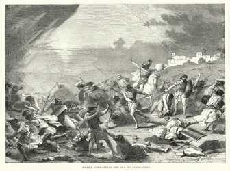 Giosuè comanda al sole di fermarsi (incisione)