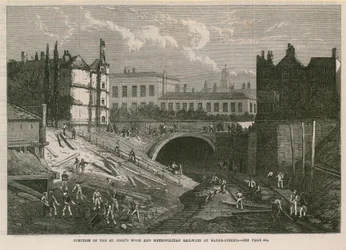 Incrocio delle ferrovie di St Johns Wood e Metropolitana