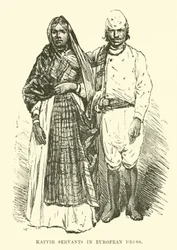 Servitori Kaffir in abiti europei