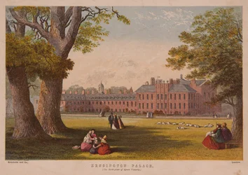 Palazzo di Kensington, stampato da Kronheim e Co., metà del XIX secolo