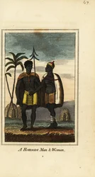 Uomo e donna Khoikhoi, Sudafrica