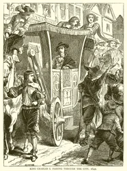 Re Carlo I che attraversa la città, 1642