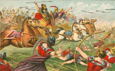Re Davide vittorioso in battaglia