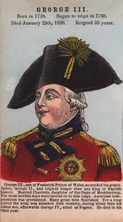 Re Giorgio III (incisione colorata)